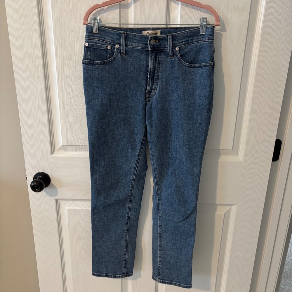 Madewell Mid-Rise Perfect Vintage Jean Medium Wash Straight Leg Denim Size 27